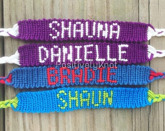Custom Name Friendship Bracelet