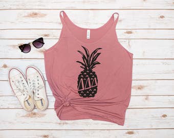 Tri Delta Tank, Pineapple Tank, Delta Delta Delta, Sorority Tank