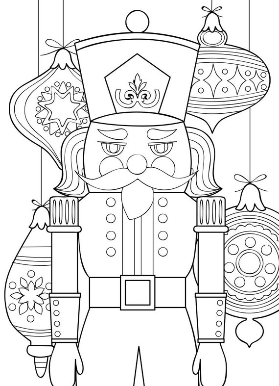 Download Printable Coloring Page Zentangle Coloring Book Nutcracker