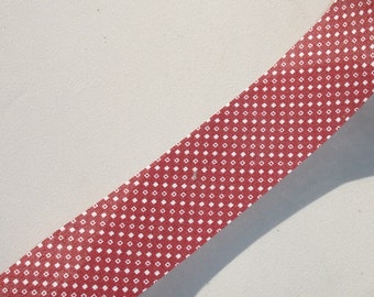 Vintage Brick Red Fabric Ribbon - 1.25 inch Wide - 3 Yards