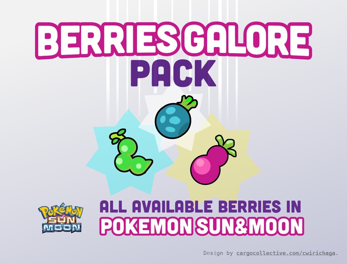 item bundle you pick 12 berries pokemon sun and moon