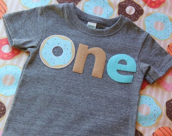 Donut First Birthday Shirt, First Birthday Shirt, Doughnut Shirt, One Shirt, Donut Party Shirt