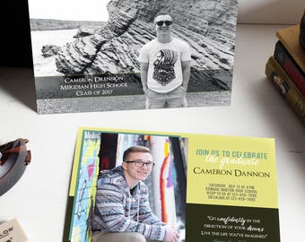 graduation invitation, graduation invitations, boy graduation invitation, graduation announcement boy, graduation photo card invites, 2017