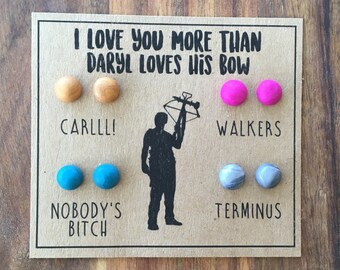 Walking Dead bijoux / cadeaux de Zombie / Polymer Clay boucles doreilles