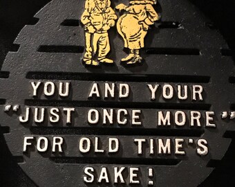 Cast Iron Trivet Funny Vintage Kitchen Item
