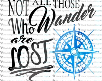 Not all who wander are lost svg | Etsy