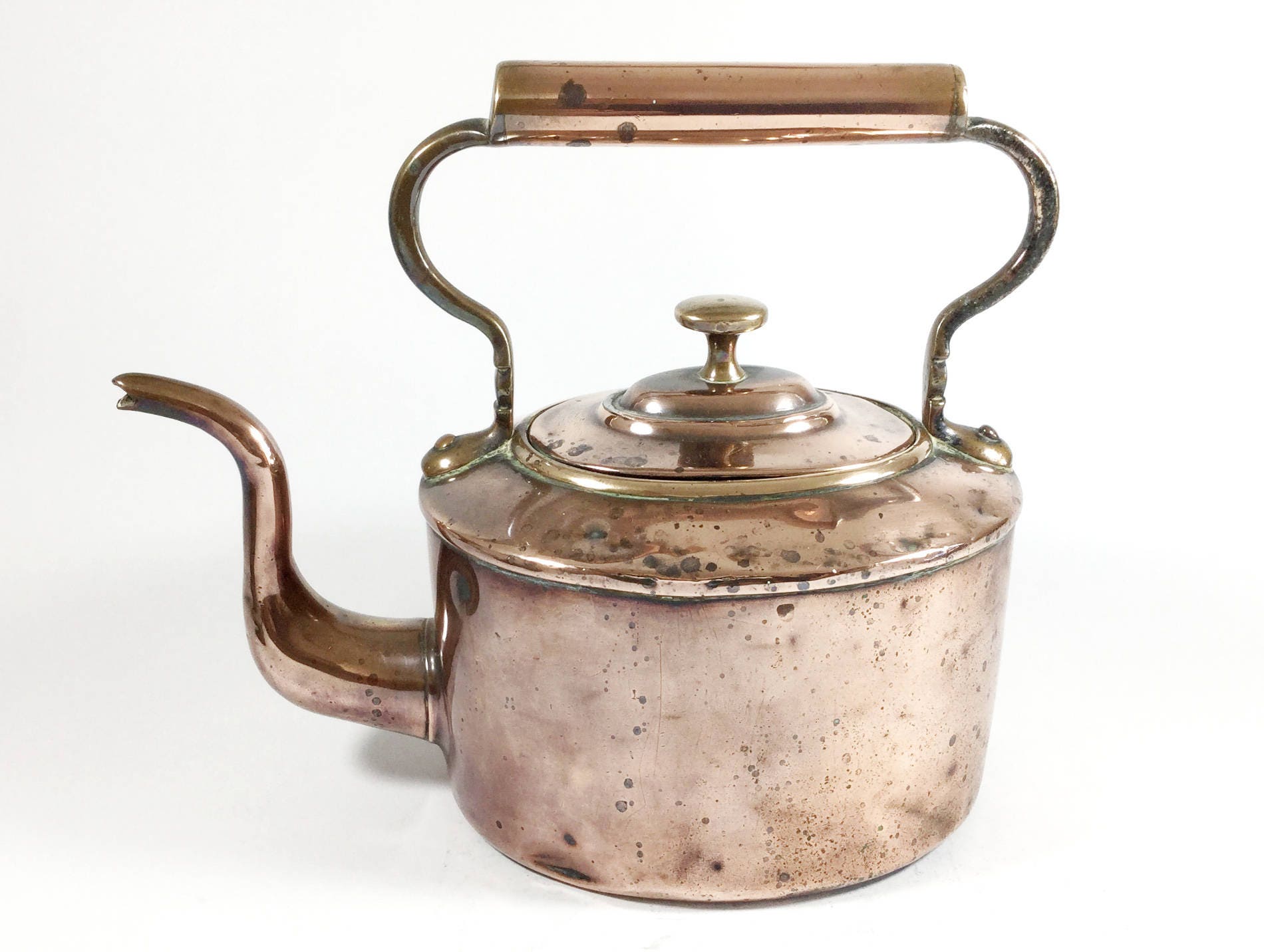 Vintage copper kettle Stove top kettle Small size Kitchen