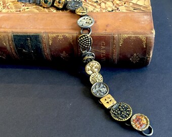 Antique Button Bracelet