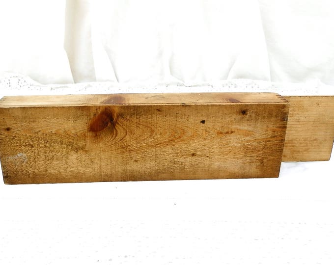 Antique French Wooden Pencil Box with Sliding Lid, French Country Decor, Retro, Vintage Desk, Home, Office, School, France, Pupil, Writing