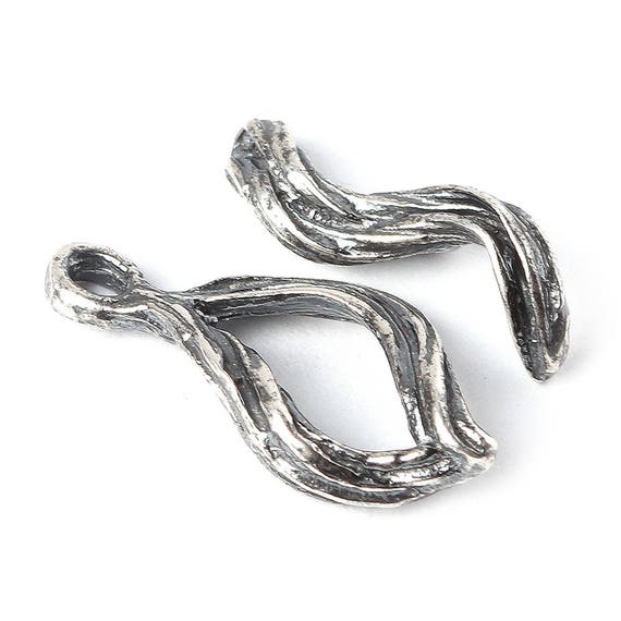 Silver Plated Toggle Clasp Handmade Toggle Branch Toggle 2078