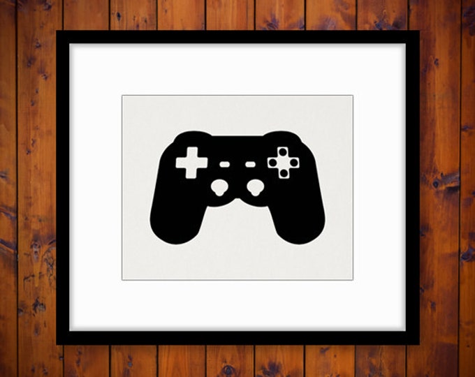 Video Game Controller Image Graphic Printable Gaming Digital Download Antique Clip Art Jpg Png Eps HQ 300dpi No.3942