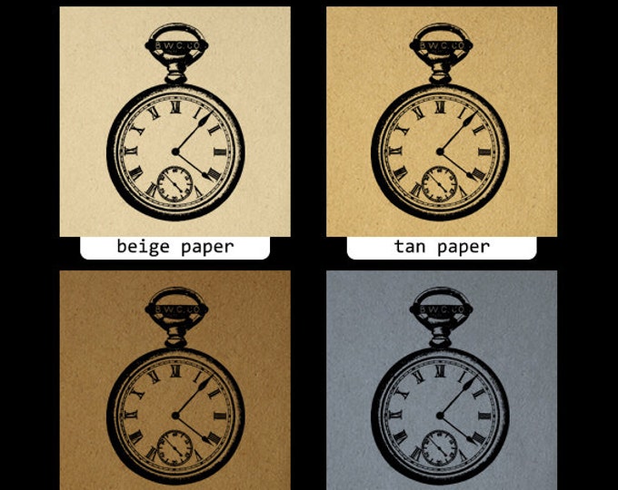 Antique Pocket Watch Graphic Image Download Pocketwatch Illustration Printable Digital Vintage Clip Art Jpg Png Eps HQ 300dpi No.1357