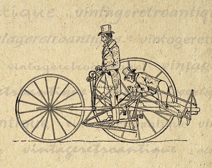 Printable Image Antique Vehicle from 1830 Graphic Illustration Digital Download Vintage Clip Art Jpg Png Eps HQ 300dpi No.3058