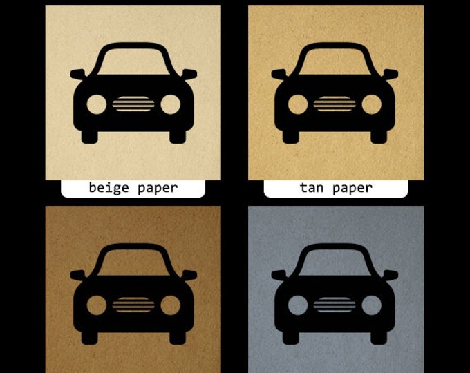 Printable Image Simple Car Icon Digital Download Car Graphic Illustration Antique Clip Art Jpg Png Eps HQ 300dpi No.3962