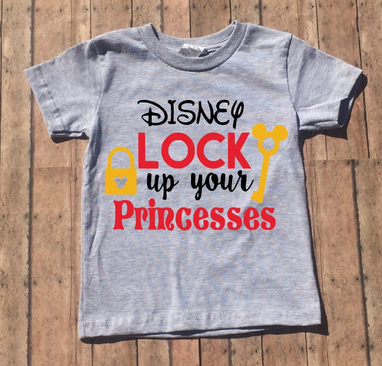 Disney Lock up your Princesses Shirt Mickey Mouse Baby Boy