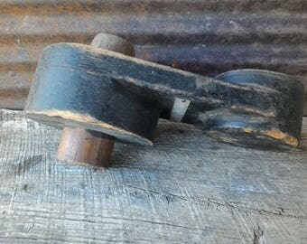 Vintage Wooden Industrial Factory Foundry Mold
