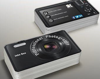 Camera business card | Etsy