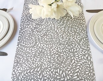 New : Table Runner Provence Arles in Soft Grey - Easy Care Fabric - Please choose the size -