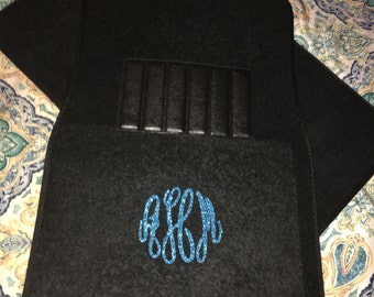 Car Floor Mats Glitter monogram or design