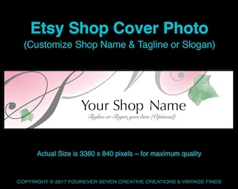 Etsy Cover Photo Etsy Banner Shop Banner Etsy Graphics Cover Design Premade Banner Store Graphics Weddings Nature Word Art Arts Digital File