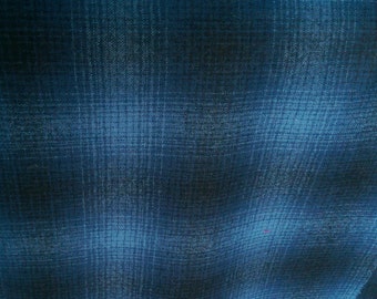 Pendleton Wool Fabric Blue Plaid
