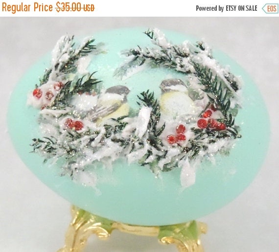 After Christmas Sale Chickadee Christmas by NatalieOrigStudio
