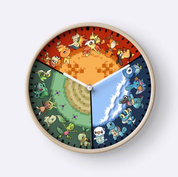 Starter Pokemon Clock