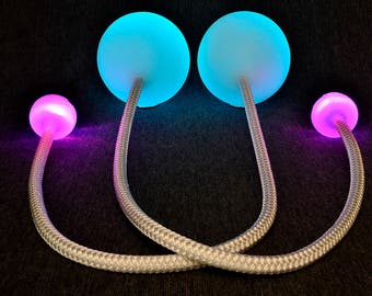 LED Contact Poi - FlowToys Capsules - **UltraKnob Available**