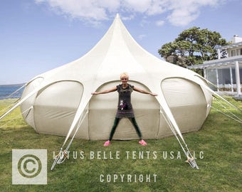 20ft Lotus Belle Tent yurt, burning man, glamping festival tent