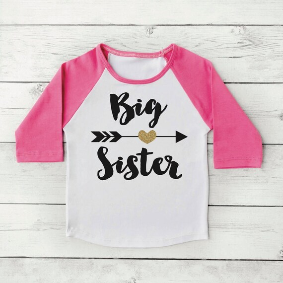 big sister monogram shirt