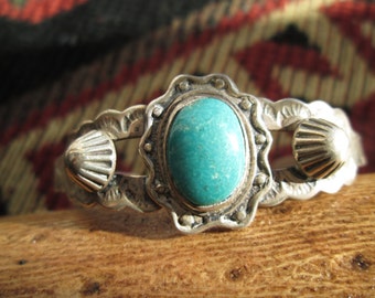 Turquoise and Sterling Cuff Bracelet