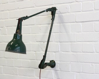 Industrial Wall Mounted Task Lamp By Autax Langham Circa 1960's