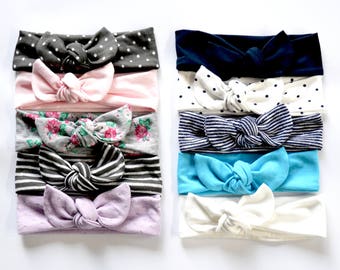 Baby Girl Headbands - Choose 1 Knot Headband - Baby Accessories - Baby Turban Headband - Baby Toddler Adult Knot Headband - Baby Headbands