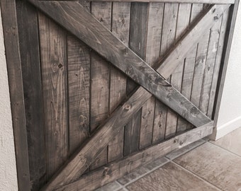 Rustic Farmhouse Barn Door Baby Gate