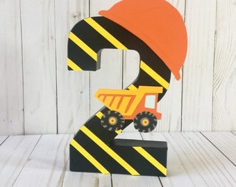 Construction Birthday Party, Dump Truck, Construction Party Theme, Construction Party, construction signs, First birthday decor, Age number