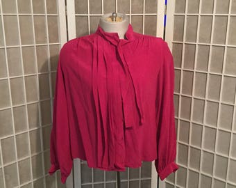 Sale: Vintage 1960s Christian Dior Silk Blouse Size 8