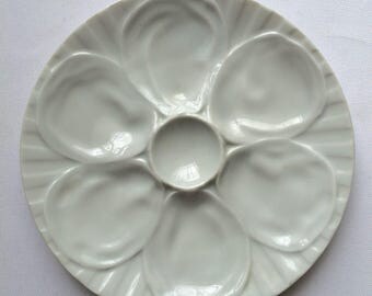 Vintage French Oyster Plate
