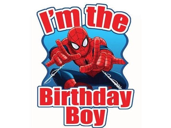 Download Items similar to Spiderman Birthday Boy T-Shirt on Etsy