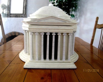 Jefferson Memorial Humidor Architectural Building Replica Political Gift-Montecristo Holds over 100 cigars