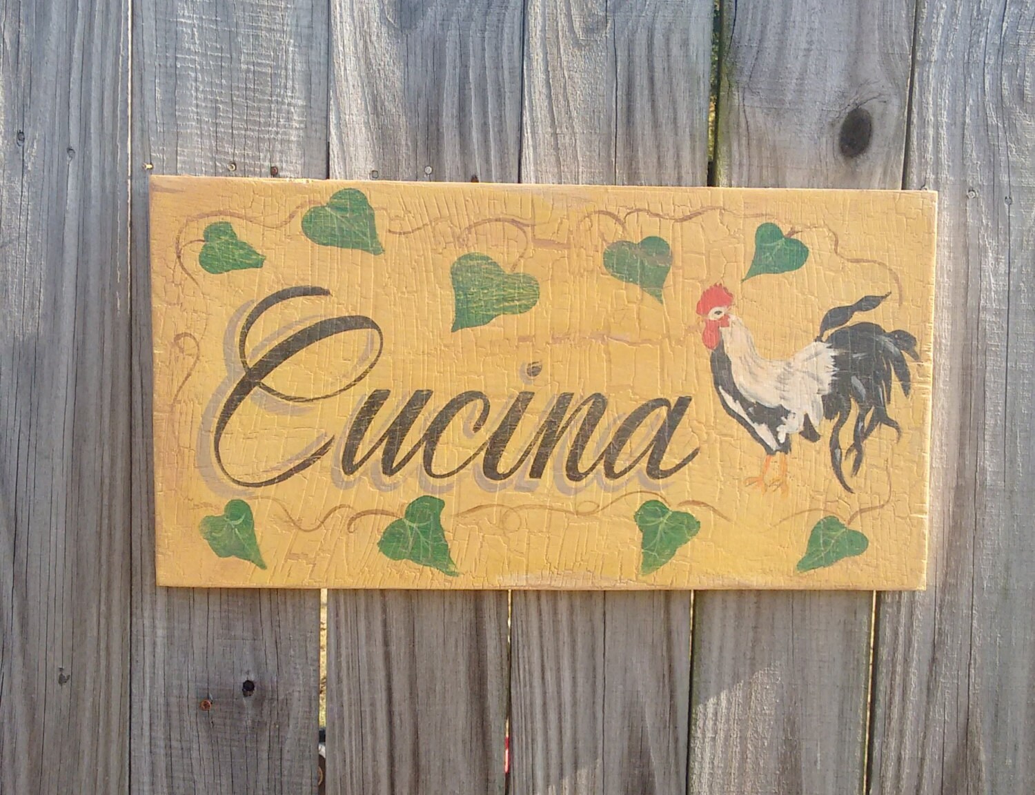 Cucina Italian sign country kitchen decor Tuscany sign