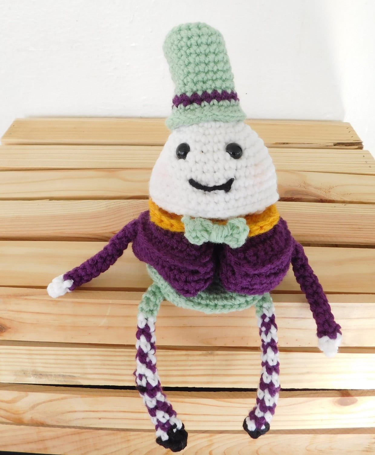 Reduced Humpty Dumpty Puzzle Doll Crocheted Child's