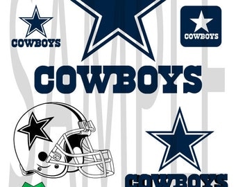 SALE!! Dallas Cowboy svg dfx png eps layered cut cutting files cricut silhouette cut decal vinyl