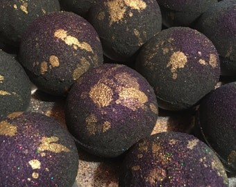 Midnight Fig Black Bath Bombs Bath Vegan Bath Bomb Natural Bath Fizzy