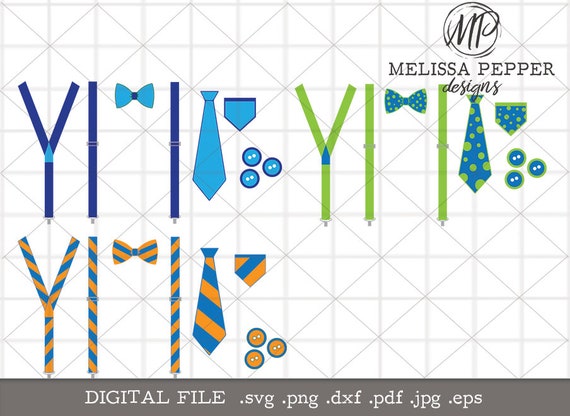 Download Mother's Day Suspenders Tie SVG Spring Baby Suspenders