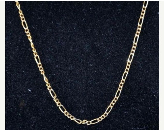 Storewide 25% Off SALE Vintage Gold Plated Interlocking Designer Chain Necklace Featuring Beautiful Timeless Linked Design