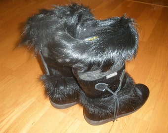 Technica Apres ski yeti goat fur apres ski boots vintage