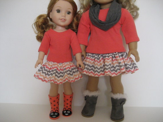 18 inch doll clothes matching outfit