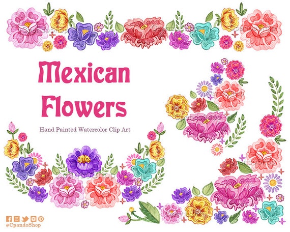 free mexican flower clip art - photo #4