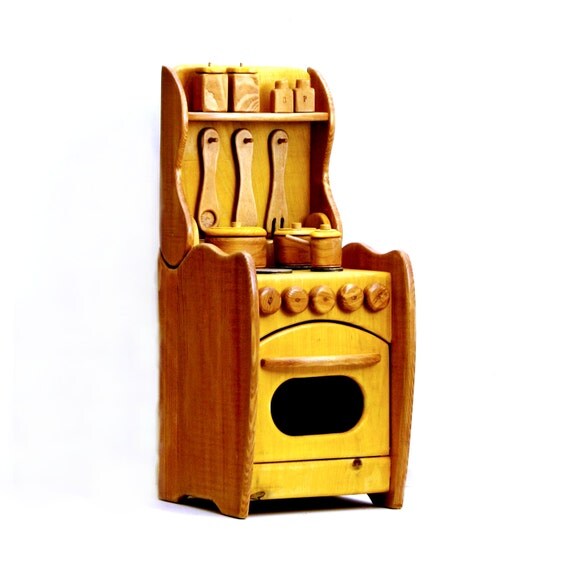 Farbige holz spiel küche ofen mit holz gemalt küche mit