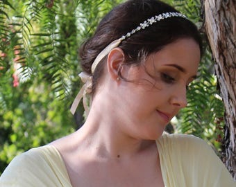 Julia Rhinestone Bridal Headpiece - Bridal Hair Piece - Bridal Headband - Wedding Hair Piece - Bridal Headpiece - Rhinestone Headpiece